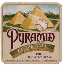 Pyramid Ales Beer Coaster Pyramid (Hart) Brewing Seattle & Kalama WA