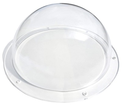 Acrylic Dome/Plastic Hemisphere - Clear - 6'' Diameter, 1/2'' Flange with Pre-D...
