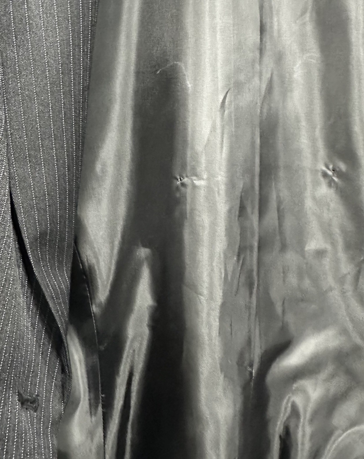 Le Suit Petite 2 Pc Set Women Pants & Blazer Womens XL Black & Blue Pinstripe