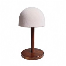 Hat Display Stand Wooden Base Hairpiece Stand Pinable Surface