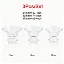 3Pcs Flange Inserts 17/19/21mm BPA Free Silicone Insert for Wearable Breast Pump