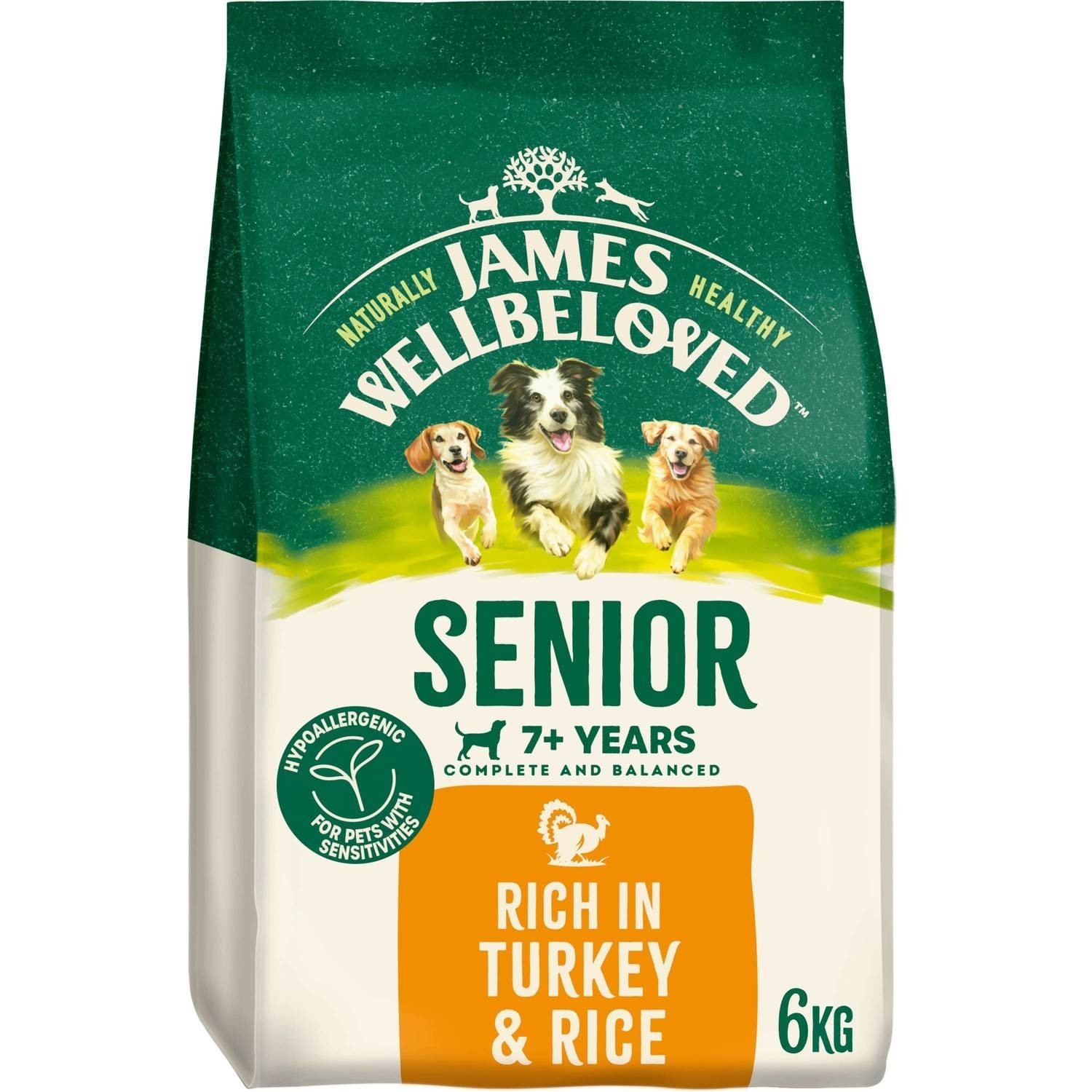 James Wellbeloved 2Kg Natural Senior Complete Dry Dog Food Turkey & Rice - Image 4