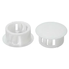 30Pcs 11/16" Hole Plugs, Plastic Hole Plugs Circular Hole Plug Cover, White