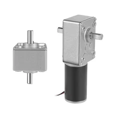 DC 12V 10RPM Double Shaft Worm Gear Motor High Torque Speed Reduction Self-lock