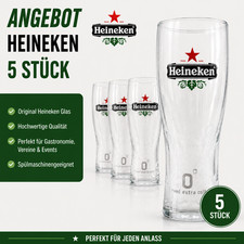 Heineken Bierglas "served extra cold" 0,25l - 5 Stück