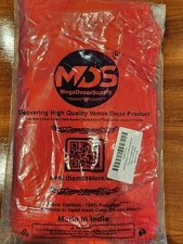 Mega Decor Supply Pack Of 10 Satin Runners - Red