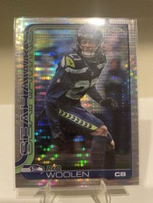 2025 Topps Chrome Riq Woolen #278 Pulsar Refractor - Seattle Seahawks