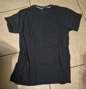 Hanes T Shirt Men’s Black Tee Size Large