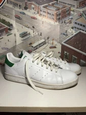 adidas Stan Smith Men's Sneakers White Green Leather Size 9