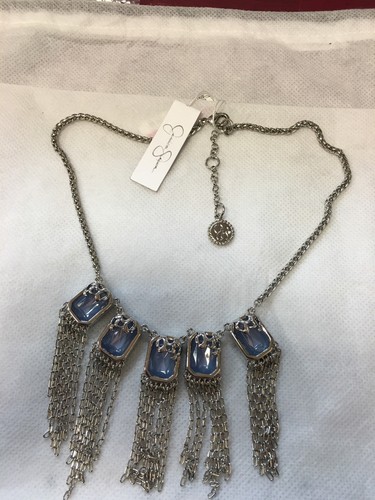 Jessica Simpson Silver-Tone Captivated Stone Statement Necklace - Picture 3 of 9