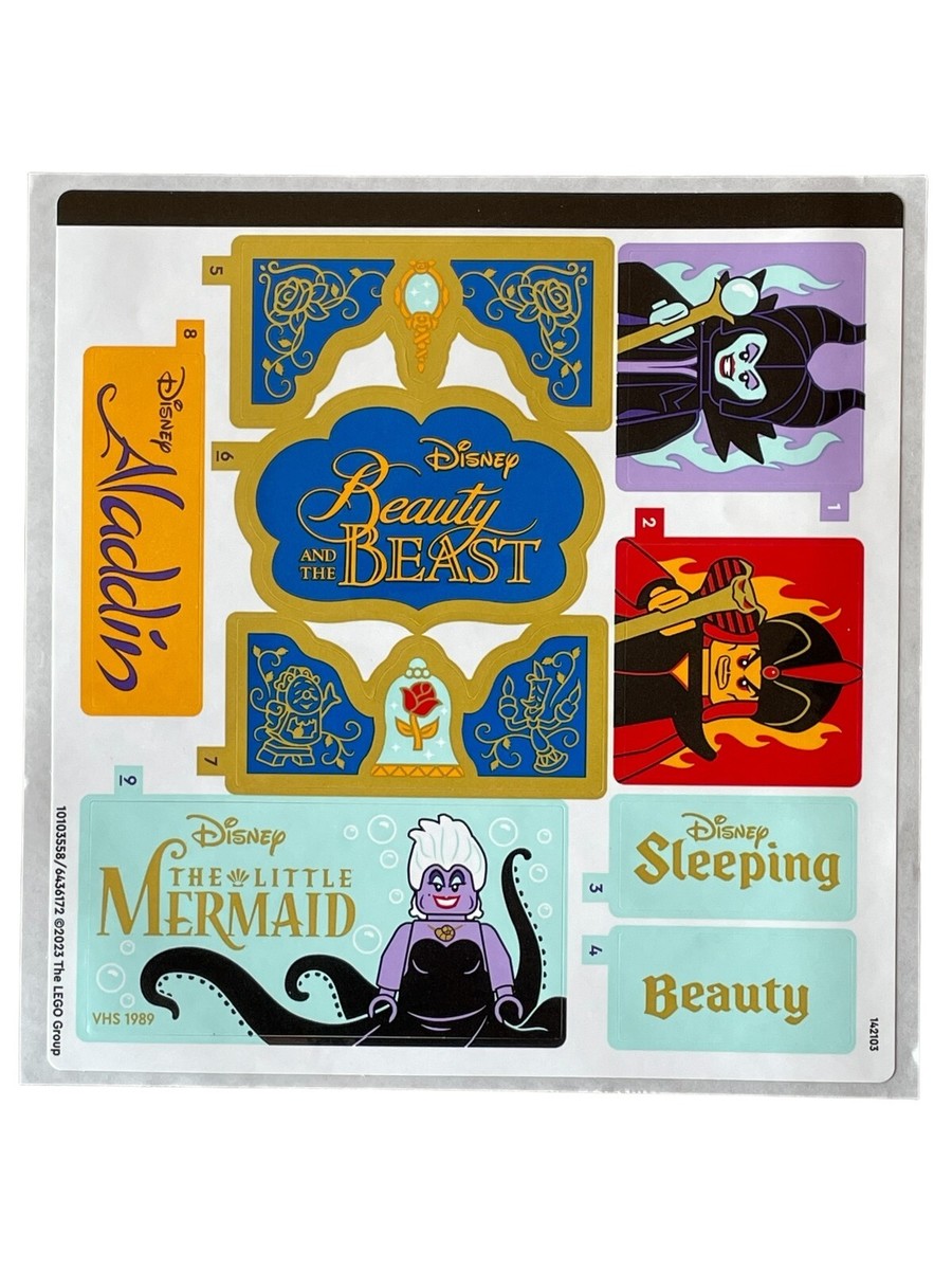 NEW LEGO | Sticker Sheets 1 & 2 for Set 43227 Disney 100 - Villain