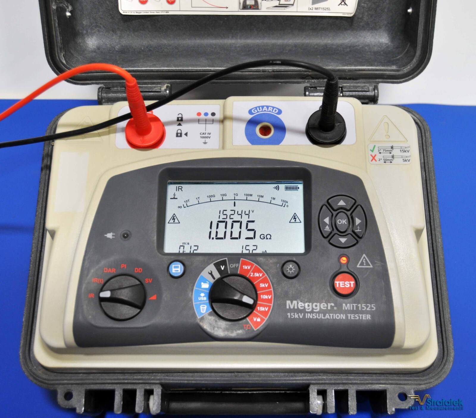 Megger MIT1525 15kV Insulation Resistance Tester PI DAR Traceable