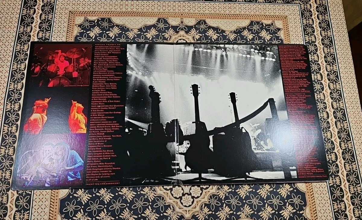 EAGLES Live 2 x LP (c) 1980 BB 705 PROMO COPY ~Unplayed
