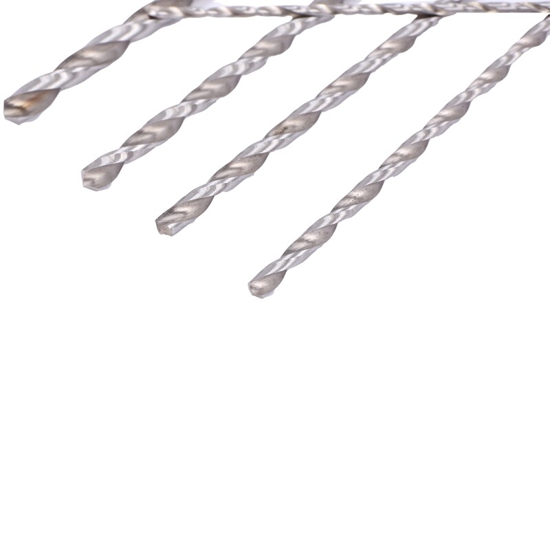 5PCS Extra Long Highspeed Steel Drill Bit Sets Straight Twist Drill