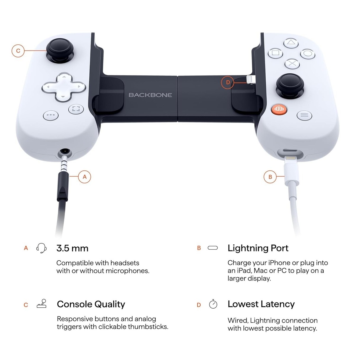 BACKBONE One Mobile Gaming Controller iPhoneLightning 1st