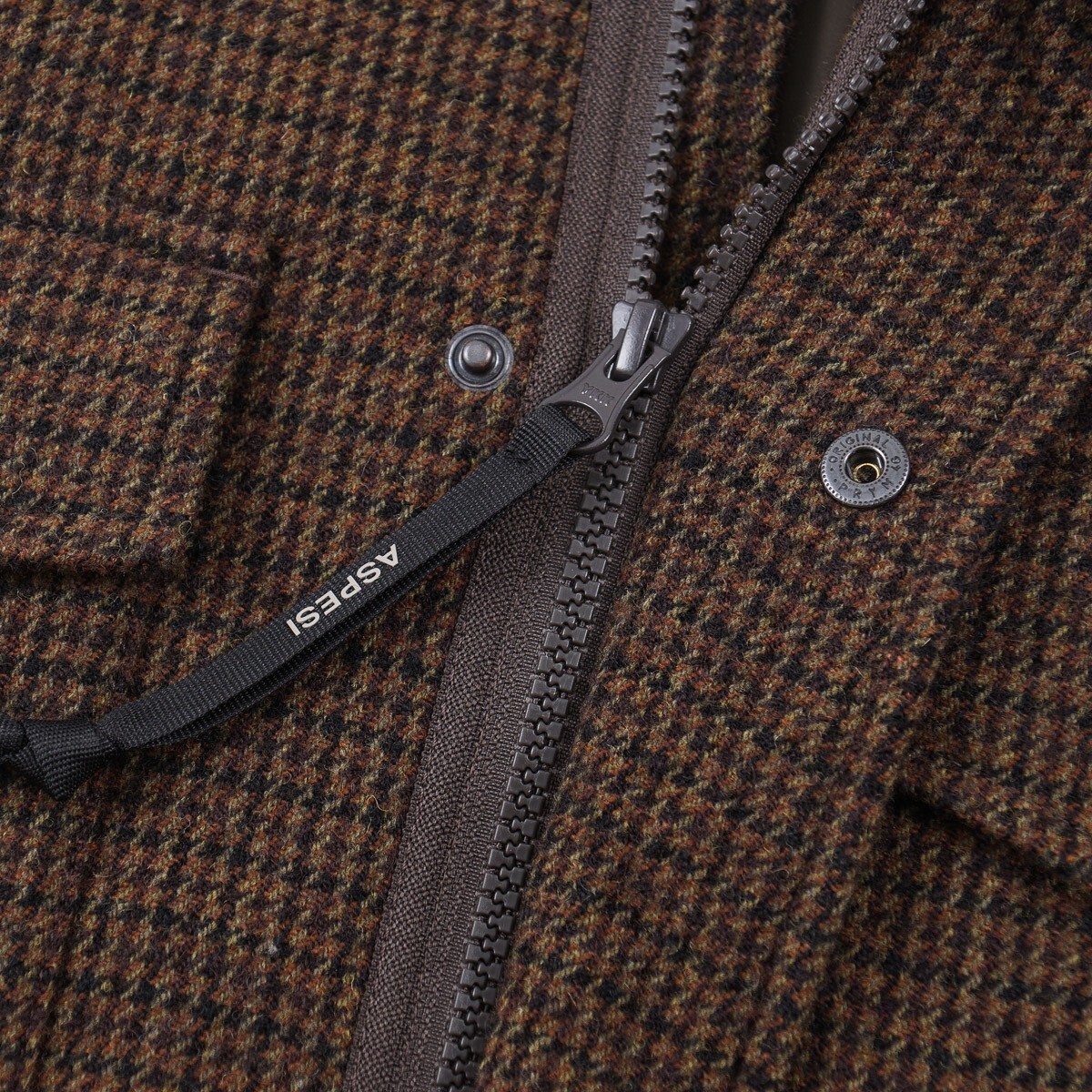 Aspesi F/W 24-25 'Minifield' Houndstooth Check Tweed Wool Aspesi F/W 24-25 'Minifield' Houndstooth Check Tweed Wool