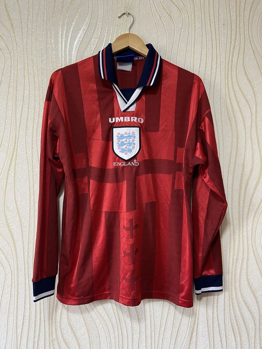 ENGLAND 1998 1999 AWAY FOOTBALL SHIRT SOCCER JERSEY LONG ENGLAND 1998 1999 AWAY FOOTBALL SHIRT SOCCER JERSEY LONG