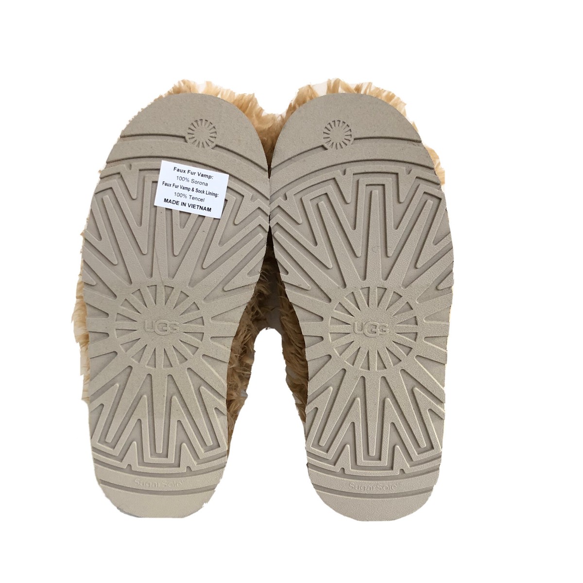 UGG FLUFF MOMMA SUGAR TASMAN OAT PLATFORM SLIPPERS SHOES US 7 / EU