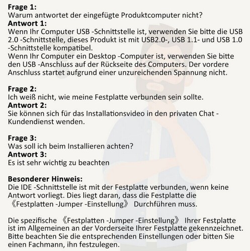 USB 2.0 to SATA PATA IDE Adapter Konverterkabel für 2,5/3,5 Zoll HDD SSD Adapter - Bild 13 von 15