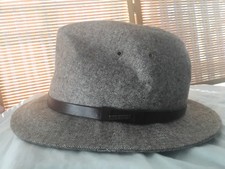 Stetson All American Brown Fedora 100 Wool Hat - Medium
