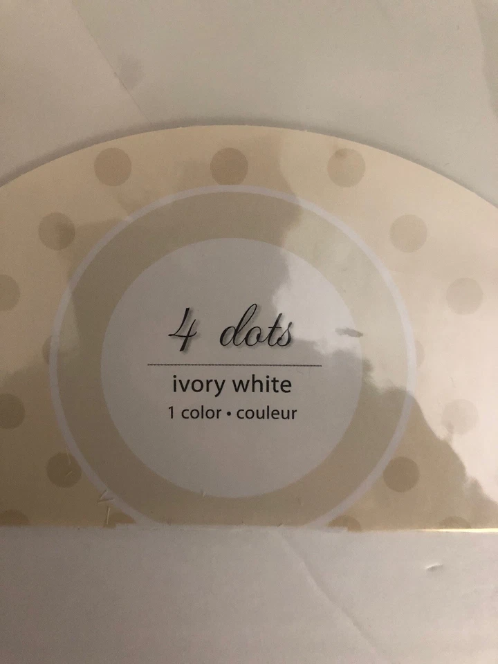 WallPops! Brewster Home Fashions WPD98817-4 件 13 英寸象牙白圆点-稀有-SHIP24 — 第 2/4 张图片