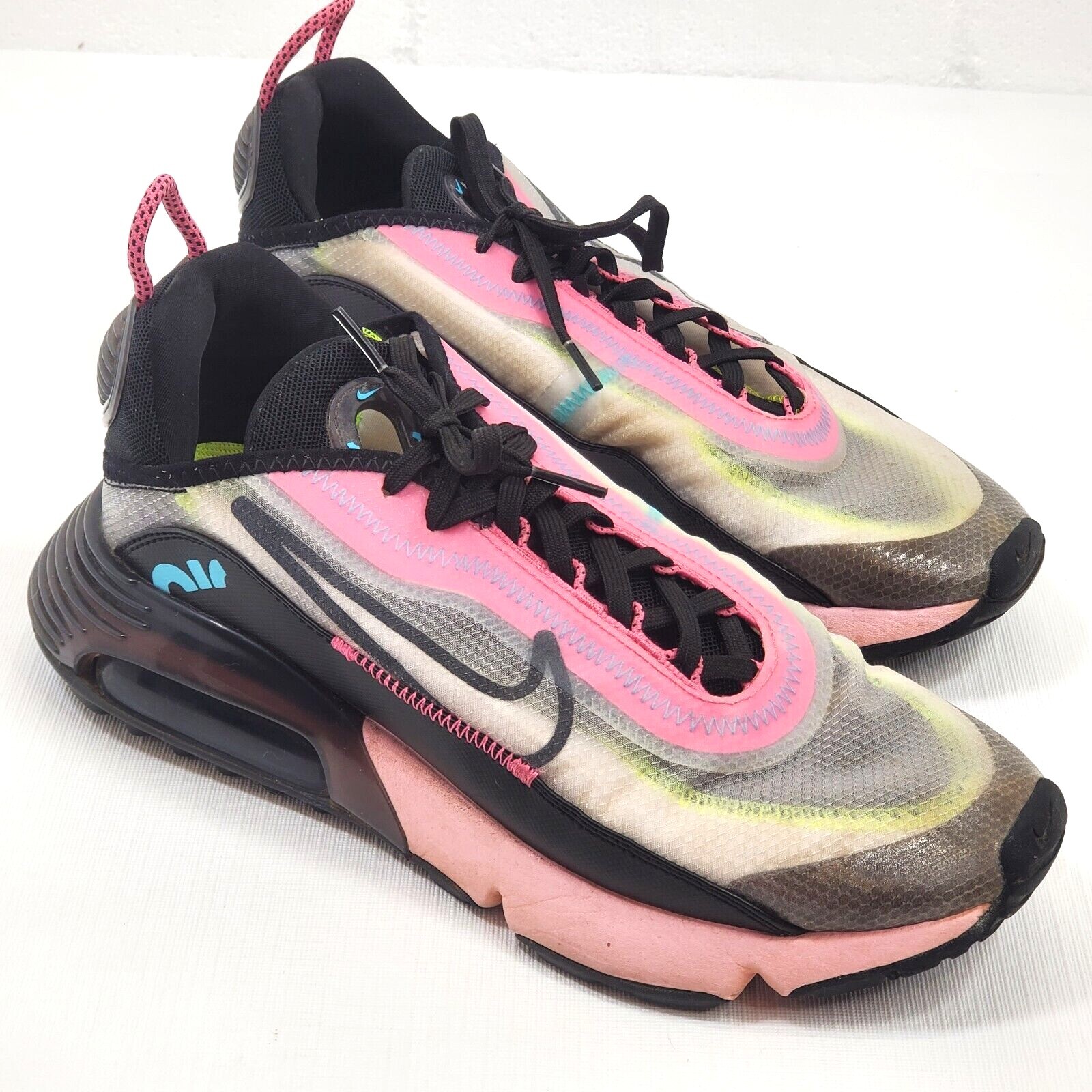 Nike Air Max 2090 Tennis Shoes Athleisure Pink Gray Black Women 9.5 Uk 7  Eur 41 194274094909 | eBay