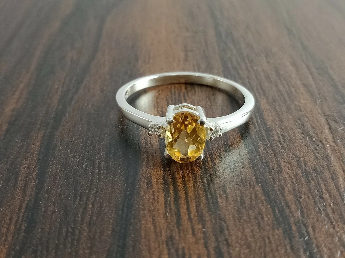 Yellow topaz rings for women deals