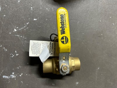 1'' sweat post ball valve w/ drain