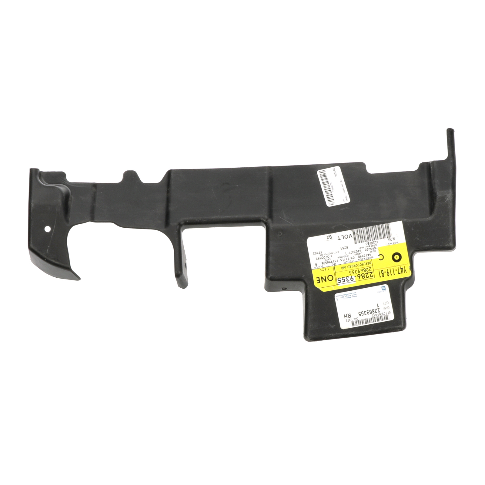 Deflector de aire del radiador para Chevrolet Malibu 2013 (P/N 22869355)