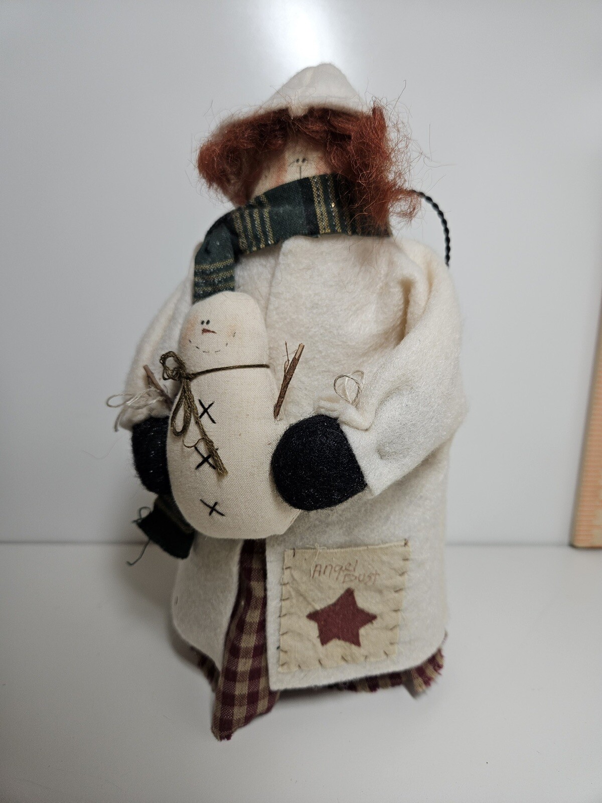 Holiday Decor Winter Woman Stuffed Figure