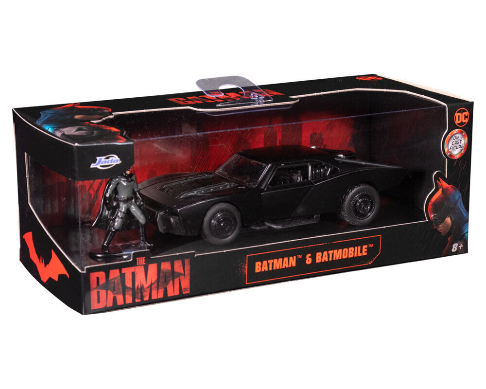 1/32 Batman Batmobile with Figure 2022 TV Series Black Diecast by