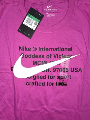NEW Sz XL Men’s Nike Sportswear NSW Goddess Of Victory Shirt Pink  DB4827-623