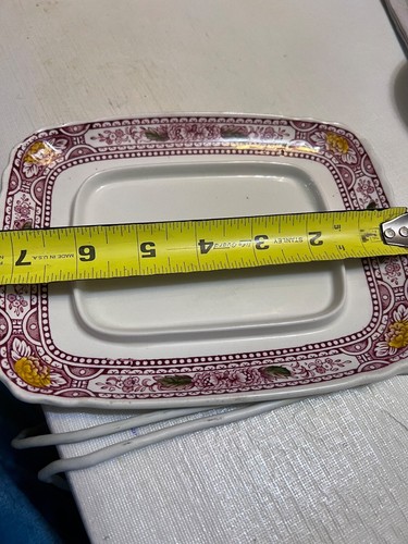 Ridgway Ironstone Canterbury Covered Butter/Cheese Dish - Picture 8 of 8