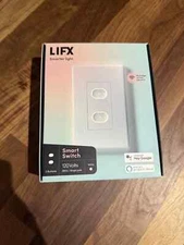 LIFX 1-Pole 2-Buttons Smart Wi-Fi Touch Light Switch, White (LFSPWHT1FUS)