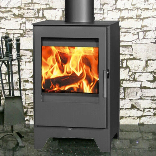 Wood Burning Multi-Fuel Stove 5kw Palma L Log Burner Contemporary Stove |  eBay