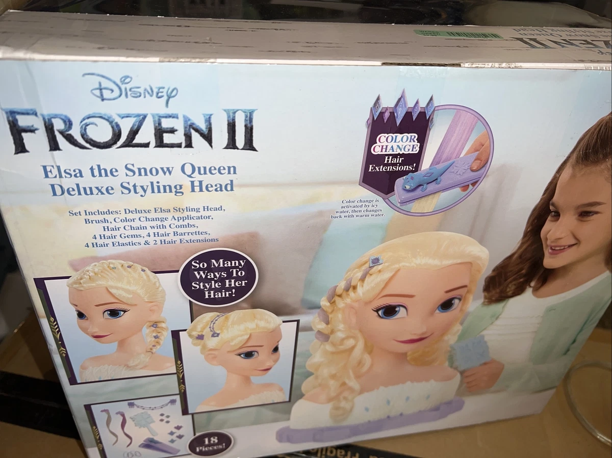 Disney Frozen Elsa the Snow Queen Deluxe Styling Head eBay