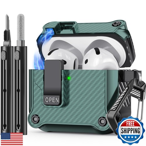 Inesore Compatible with AirPods 4th Generation Case,with Cleaner kit,Automati