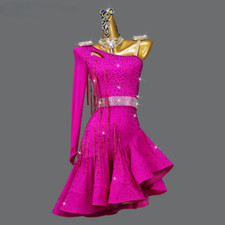 Lot Latin Dance Professional Dress AB Stones Latin Dance Competition Dresses