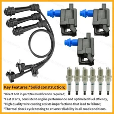 Ignition Coils, Iridium Spark Plugs & Wireset for Lexus GS300 IS300 3.0L UF228