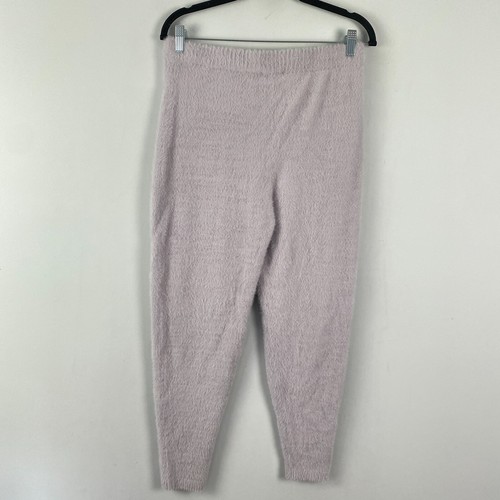 Express Furry Fuzzy Skinny Pull On Legging Pants Size M Purple Ankle Soft - Picture 4 of 10