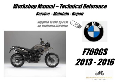 BMW F700GS F700 GS Service Reparatur Werkstatthandbuch USB 2013- 2016