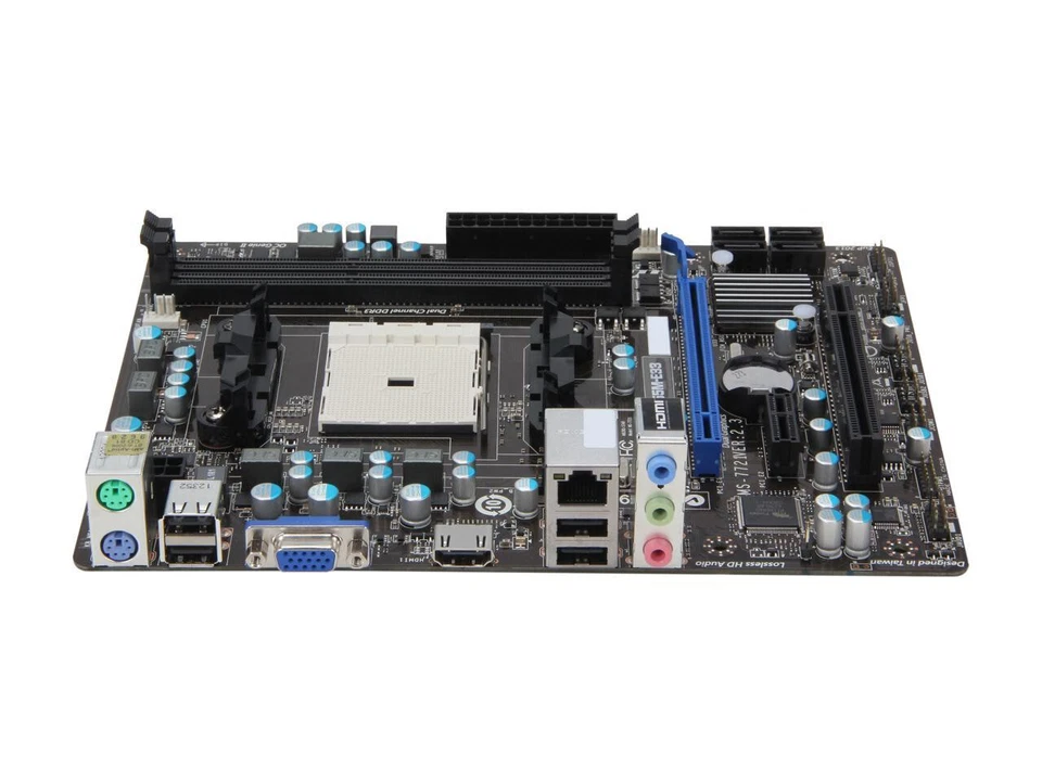 MSI FM2-A55M-E33 Socket FM2 AMD A55 HDMI mATX Motherboard - Image 2 of 3