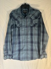 Gibson Trading Co Pearl Snap Long Sleeve Shirt Size Medium
