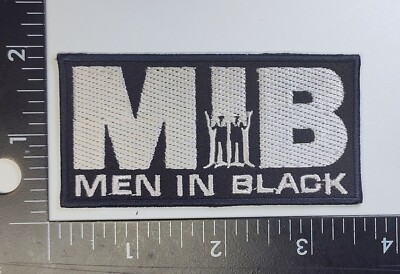 Patch Men In Black  Patch White Black Iron Sew High Quality  Fast Shipping 