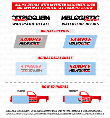 SKYLINE GTR R32 Universal WaterSlide Decal for hot wheels 1/64