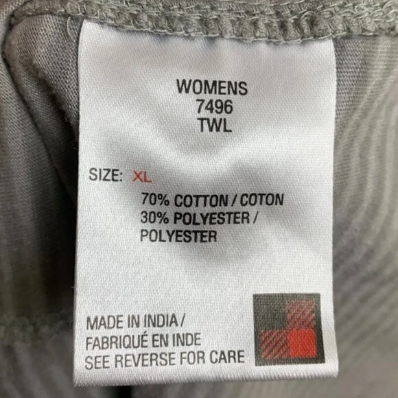 Camisa Woolrich Gris Rayas Manga Corta Talla XL Foto 4 de 4