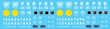 N Scale - PRR H43 100t Hopper Decal Set