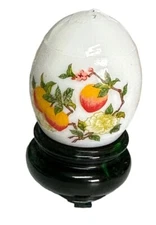 Avon Asian Egg Peach Orchard Perfume Bottle Empty No Box Vintage