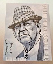 Bear Bryant AOJ Hand Drawn Sketch Card 
