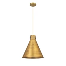 Innovations Newton Metal Cone 16" Cord Pendant, BB/BBM - 410-1PL-BB-M411-16BB